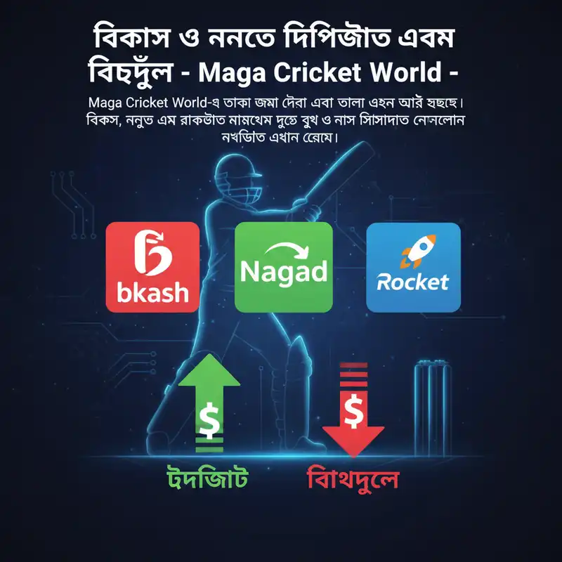 Maga Cricket World ডিপোজিট এবং উইথড্রল মেথড